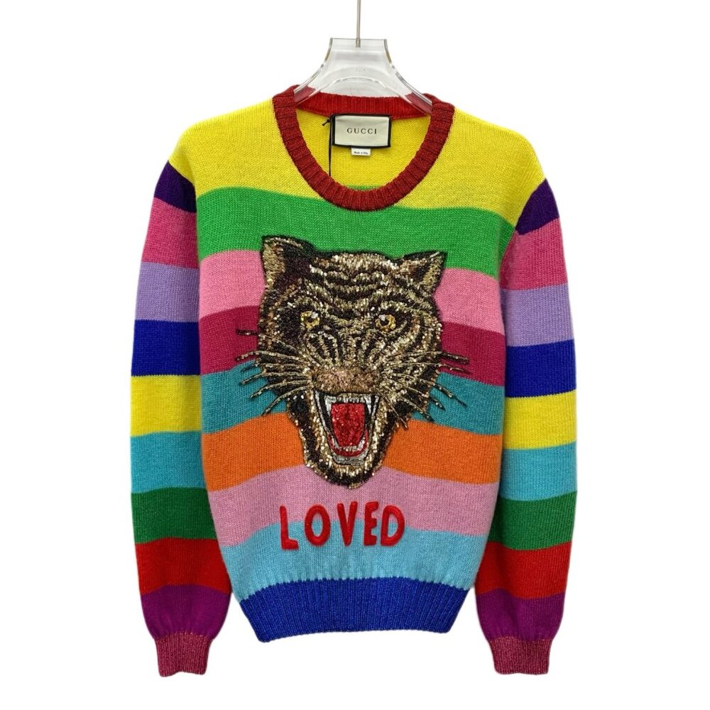 Gucci multicolor wool knit sweater - Picture 1 of 8